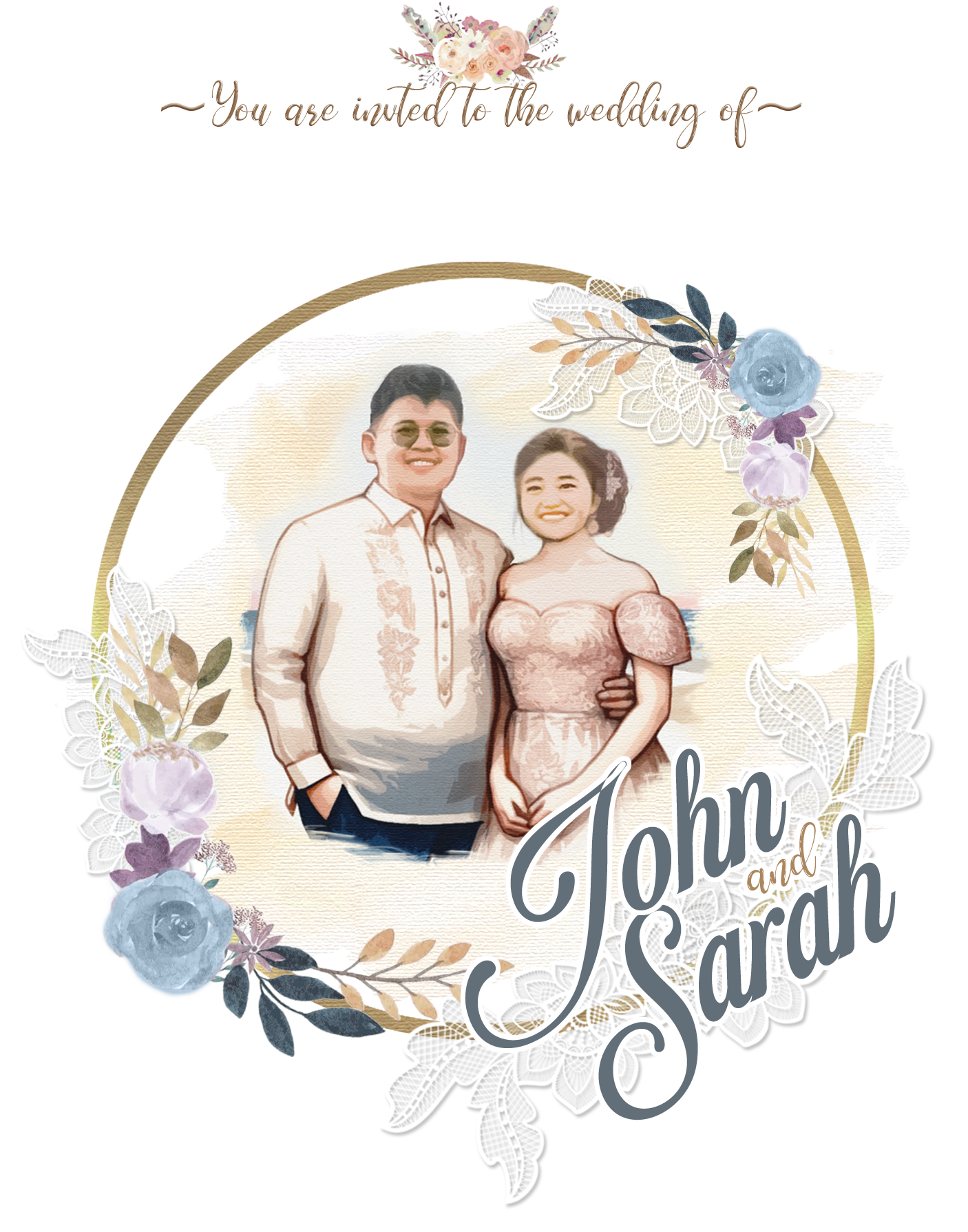 John Cyril and Sarah Wedding